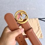 原單古馳GUCCI新款雙G皮帶3.8CM
