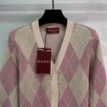 高仿服飾GUCCI古馳早春新款开衫全身菱格提花图案满印