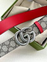 原單古馳GUCCI新款GG Supreme皮帶3.8cm