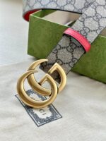 原單古馳GUCCI新款GG Supreme皮帶3.8cm