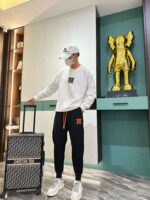高仿服飾愛馬仕Hermes百搭時尚運動休閒褲黑色