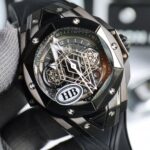一比一HUBLOT宇舶新Big Bang Sang Bleu II刺青黑色腕錶