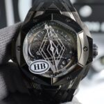 一比一HUBLOT宇舶新Big Bang Sang Bleu II刺青黑色腕錶