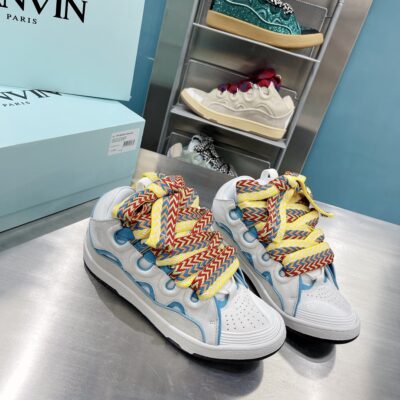 原單LANVIN浪凡三代走秀款CURB系列休閒運動鞋情侶款