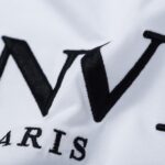 復刻LANVIN浪凡成毅同款短袖繡花logo字母T恤圓領上衣男女款