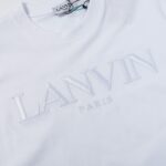復刻LANVIN浪凡新品男士簡約刺繡LOGO T恤
