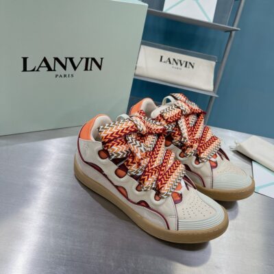 頂級LANVIN浪凡三代最新走秀款CURB系列休閒運動鞋