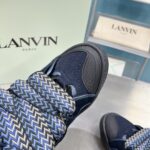 高仿莆田鞋LANVIN浪凡三代最新走秀款CURB系列休閒運動鞋
