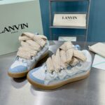 高仿鞋LANVIN浪凡三代最新走秀款CURB系列休閒運動鞋