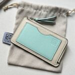 原單loewe羅意威新款白色錢包零錢包