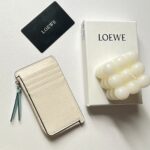 原單loewe羅意威新款白色錢包零錢包