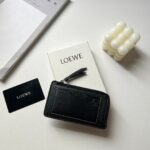 原單loewe羅意威新款黑色錢包零錢包