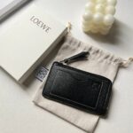 原單loewe羅意威新款黑色錢包零錢包