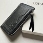 原單loewe羅意威新款黑色錢包零錢包
