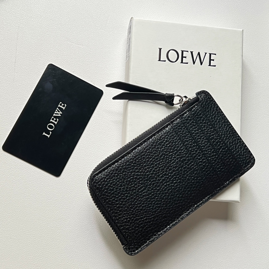 原單loewe羅意威新款黑色錢包零錢包