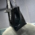 原單LOEWE羅意威同步新款紙紋牛皮革Fold Shopper手袋