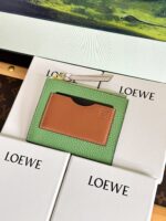 複刻loewe羅意威新款綠色零錢包卡包