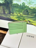 複刻loewe羅意威新款綠色零錢包卡包