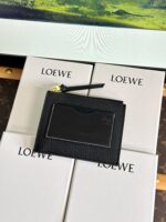 高仿網站loewe羅意威新款黑色零錢包卡包