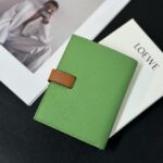 原單卡包loewe羅意威新款綠色錢包零錢包