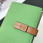 原單卡包loewe羅意威新款綠色錢包零錢包