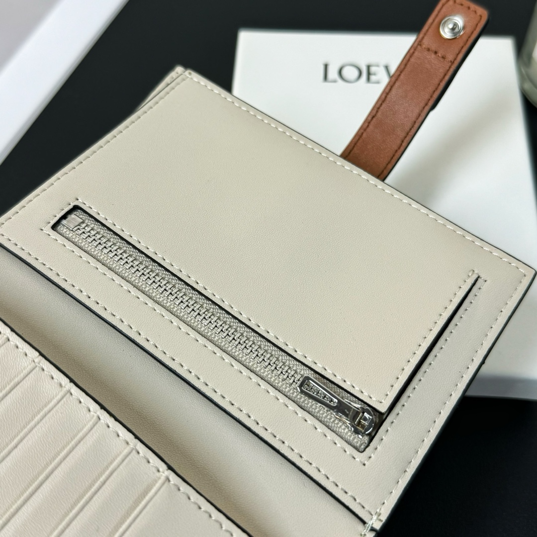 原單卡包loewe羅意威新款綠色錢包零錢包