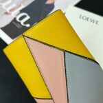 高仿LOEWE羅意威新款黃色長皮夾錢包