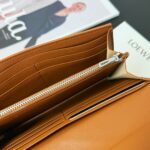 原單LOEWE羅意威新款棕色長皮夾錢包