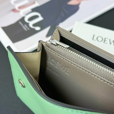 原單LOEWE羅意威新款拼色長皮夾錢包