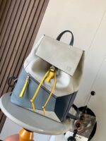 原單LOEWE羅意威puzzle Backpack米白拼色雙肩包9031