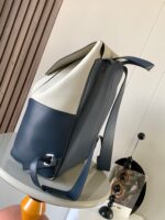原單LOEWE羅意威puzzle Backpack米白拼色雙肩包9031