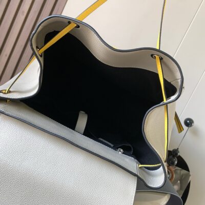 原單LOEWE羅意威puzzle Backpack米白拼色雙肩包9031