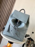 高仿LOEWE羅意威puzzle Backpack青銅色雙肩包9031