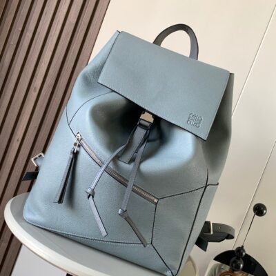 高仿LOEWE羅意威puzzle Backpack青銅色雙肩包9031
