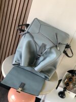 高仿LOEWE羅意威puzzle Backpack青銅色雙肩包9031