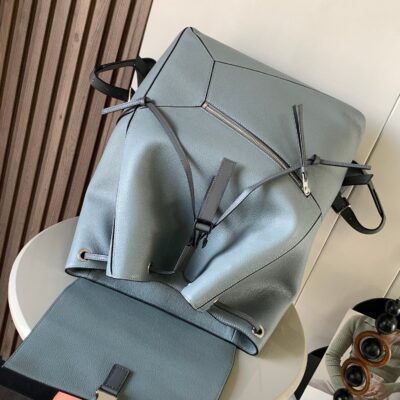 高仿LOEWE羅意威puzzle Backpack青銅色雙肩包9031
