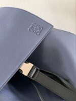 高仿LOEWE羅意威puzzle Backpack藍色雙肩包9031