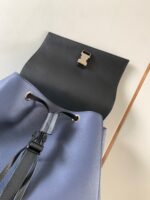 高仿LOEWE羅意威puzzle Backpack藍色雙肩包9031