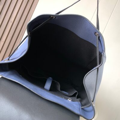 高仿LOEWE羅意威puzzle Backpack藍色雙肩包9031