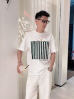 復刻LV春夏新款專櫃最新款白色短袖圓領T恤