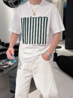 復刻LV春夏新款專櫃最新款白色短袖圓領T恤