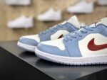 高仿精品Nike Air Jordan 1 Low"Blue Grey Dune Red"AJ1鞋