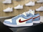 高仿精品Nike Air Jordan 1 Low"Blue Grey Dune Red"AJ1鞋