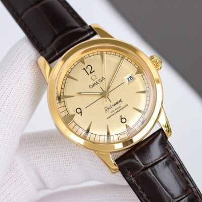 復刻歐米茄OMEGA玫瑰金超薄男士自動機械腕表