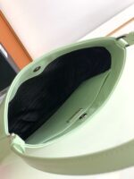 高仿PRADA普拉達淺綠色hobo腋下包1BC499