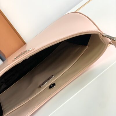 復刻PRADA普拉達暗粉色hobo腋下包1BC499