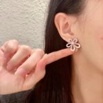 頂級VCA梵克雅寶滿鑽四葉草耳釘
