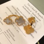 原單VCA梵克雅寶高級珠寶四葉草開口戒指