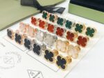 原單VCA梵克雅寶新款1.5中號四葉草耳釘