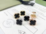 原單VCA梵克雅寶新款1.5中號四葉草耳釘